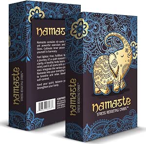 Namaste Mindfulness Cards - Stress & Anxiety Relief, Meditation Cards - Self Care Gifts for Women