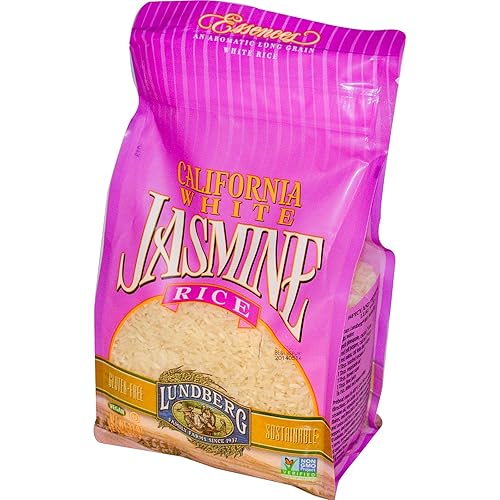Lundberg, California White Jasmine Rice, 32 onzas (paquete de 2)