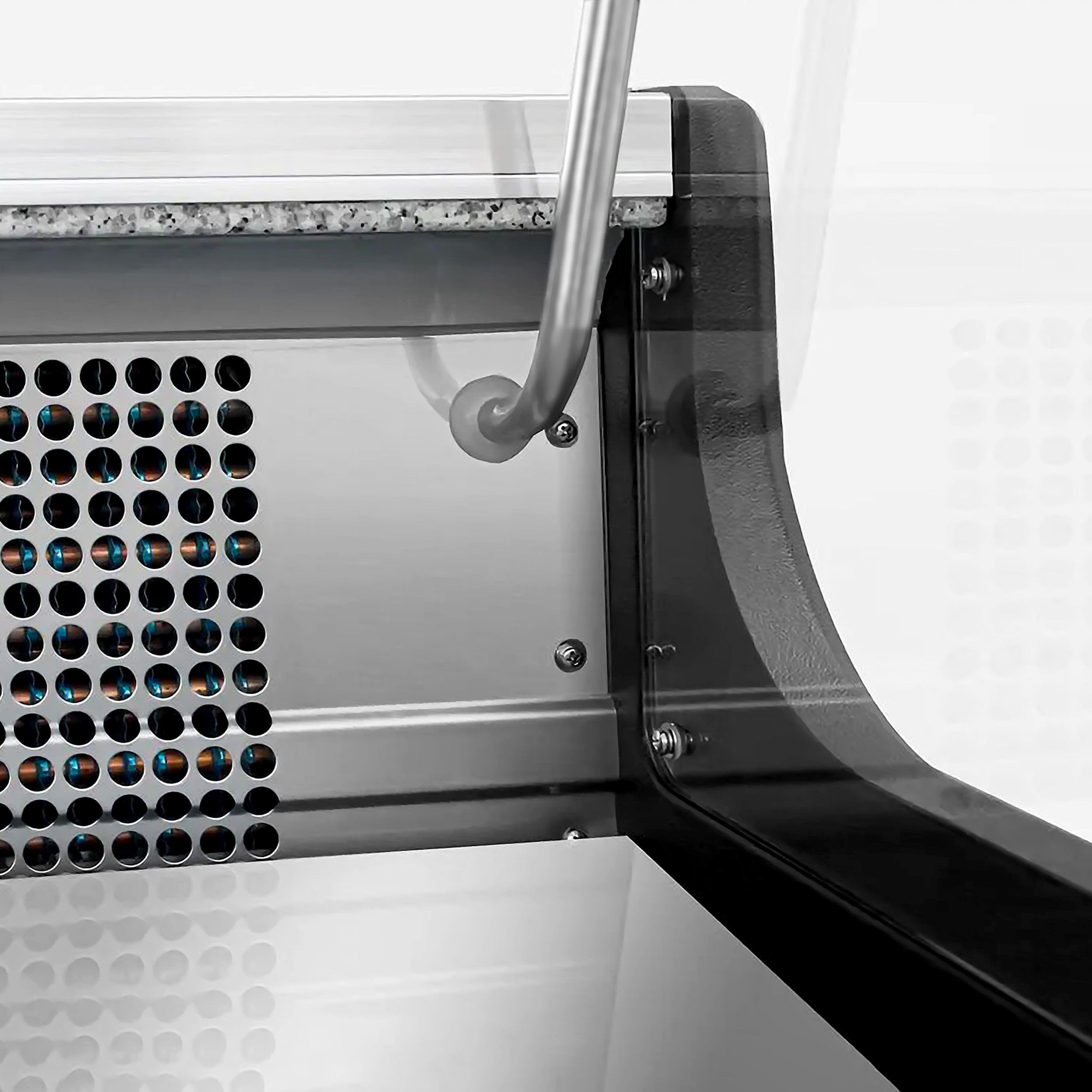 GGM Gastro | KFTH158 | Encimera refrigerada/carne - 1580mm - con iluminación LED y 1 estante