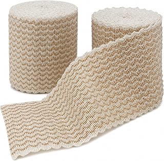 2" Elastic Bandage Wrap with Self-Closure, 2-Pack – 15 ft Stretched – Latex-Free, Reusable, Washable – Compression Support for Sprains, Injuries, Swelling, Sports Recovery