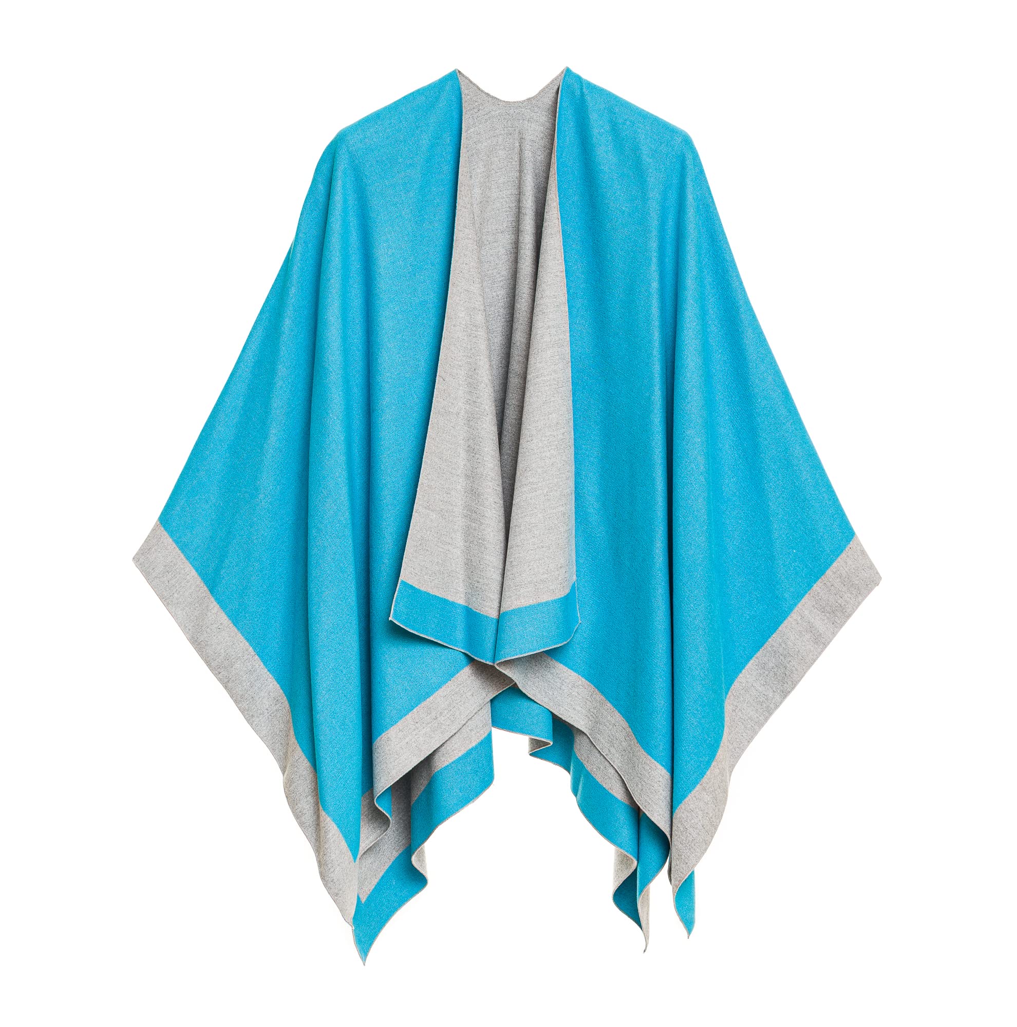 Women's Shawl Wrap Poncho Ruana Cape Cardigan Sweater Open Front for Fall Winter