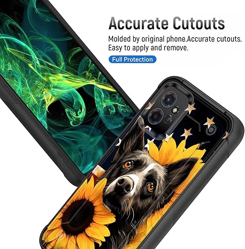 Miniatura 4 de wiaekosef Funda para Motorola Moto G PureG Power 2022G Play 2023, resistente de doble capa de policarbonato duro y silicona suave resistente a