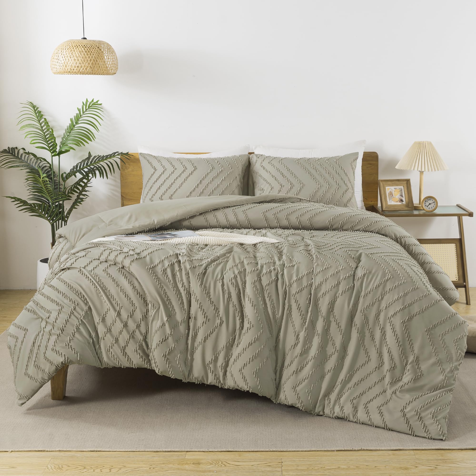 Andency Oatmeal Twin/Twin XL Comforter Set - kids bedding | Mubboo