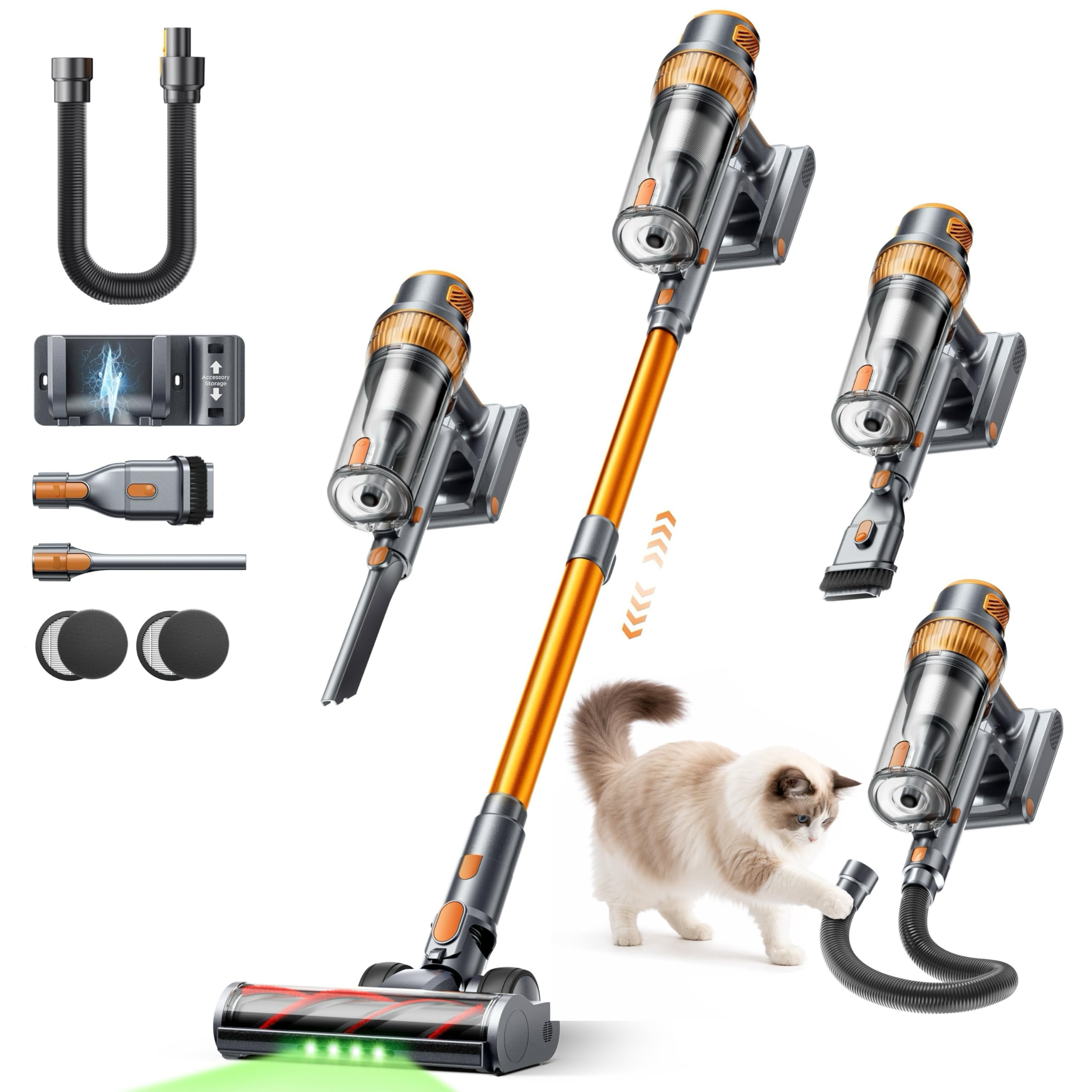 Cordless Vacuum Cleaner 55KPa 650W 70Mins