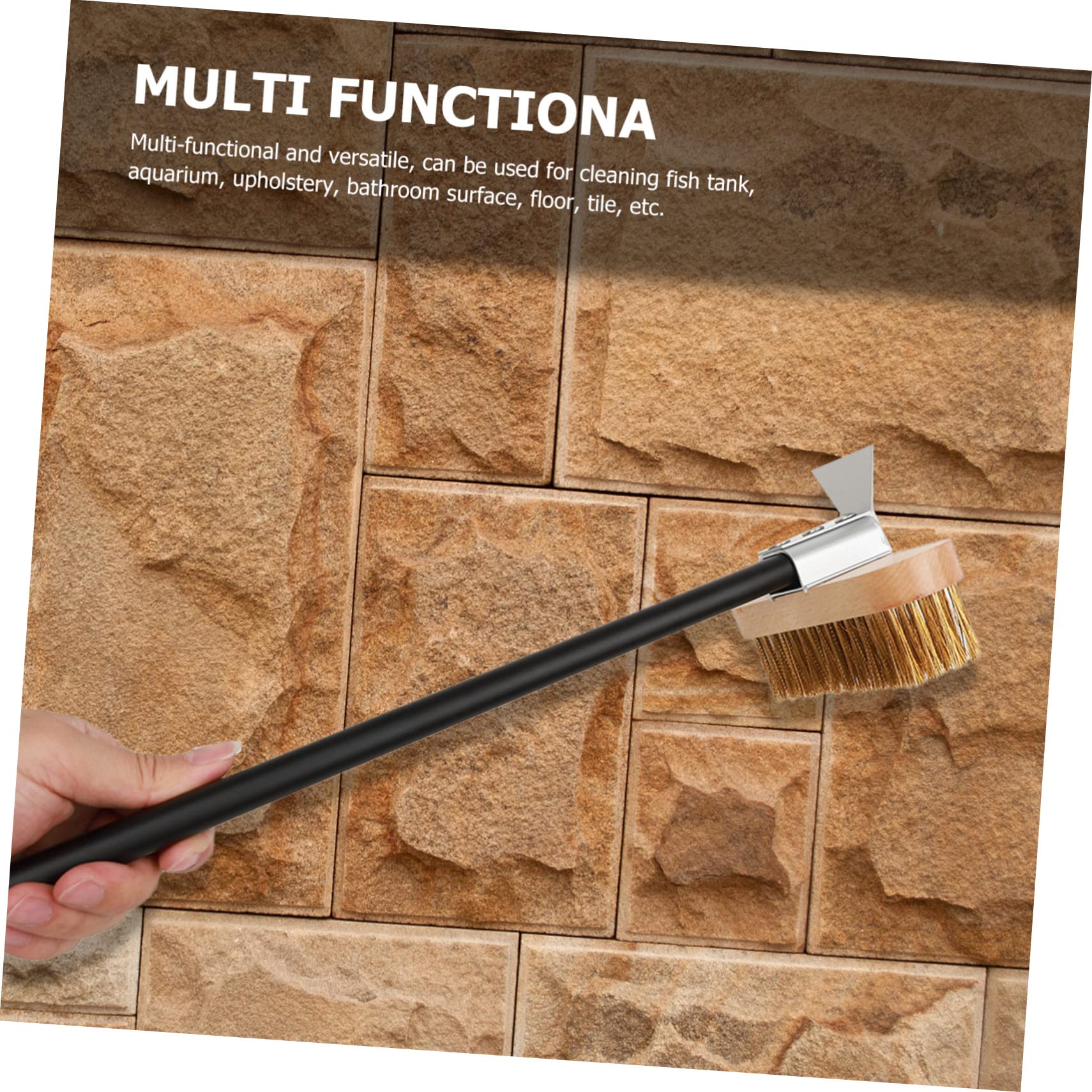 Abaodam Cepillo para Horno de Pizza y Parrilla 40 Cm Alambre de Cobre Herramienta de Limpieza Resistente para Suministros de Cocina y Barbacoa Profesional