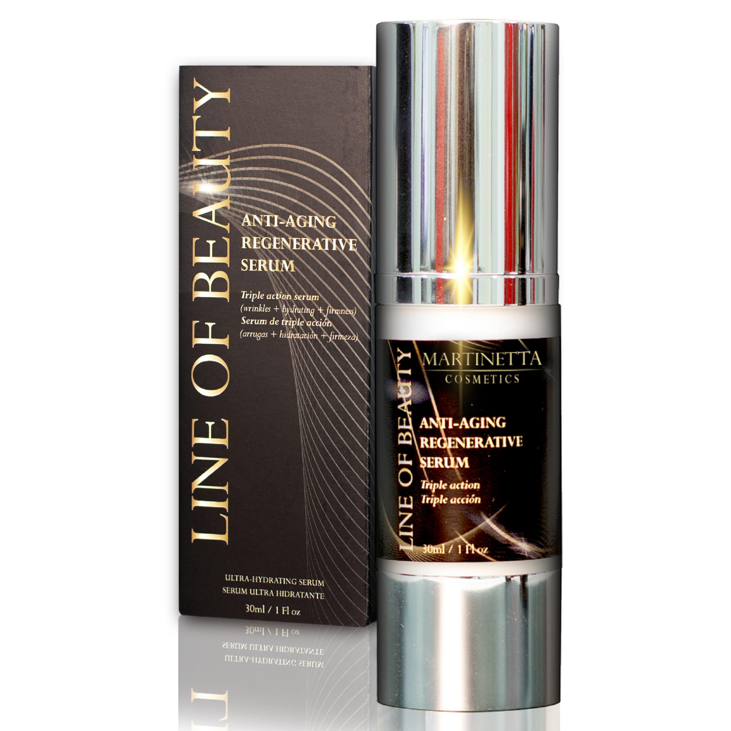BIO Serum Facial ANTIEDAD +40 | Ácido Hialurónico + Colágeno Marino + Argán | Revitalift | Ultra Hidratante | Antiarrugas | Firmeza | Mujer | Hombre | 30 ml | Fabricado en España