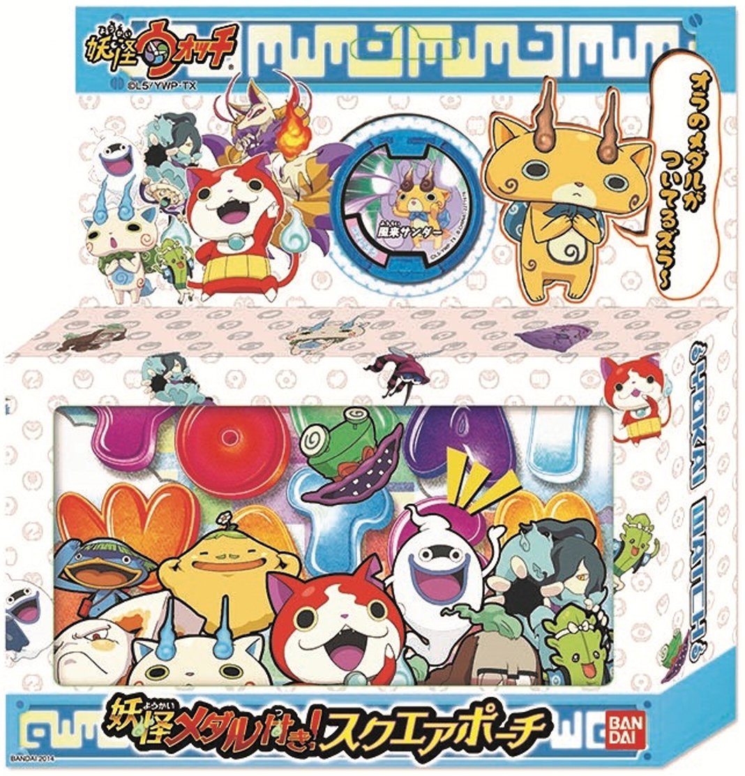 Amazon.co.jp: 妖怪ウォッチ スクエアポーチ (妖怪メダル付) B : おもちゃ