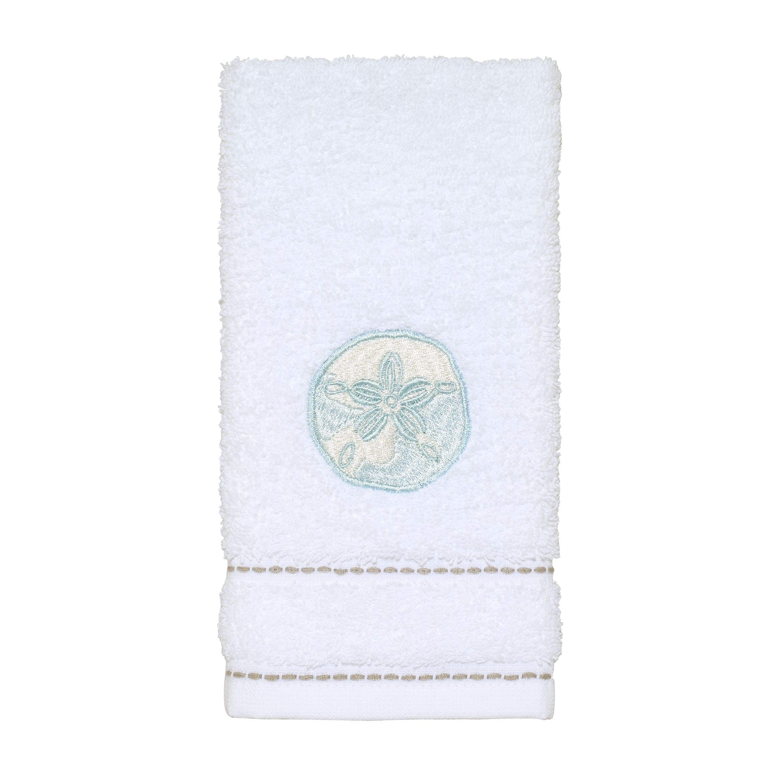 Avanti Linens - Fingertip Towel, Soft & Absorbent Cotton, Farmhouse Inspired Bathroom Decor (Farmhouse Shell Collection)