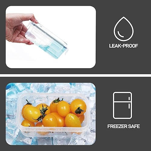 Miniatura 4 de KAGUYA Juego de 36 recipientes de almacenamiento de alimentos con tapas herméticas (18 recipientes y 18 tapas), material sin BPA y a prueba de