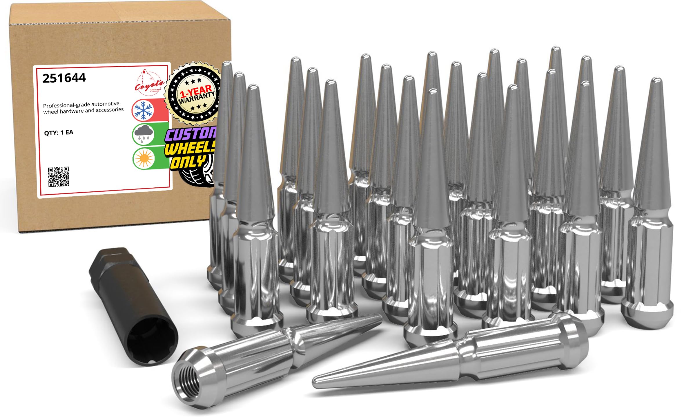 Amazon.com: Wheel Accessories Parts 24 Pcs M12x1.25 12x1.25 Thread