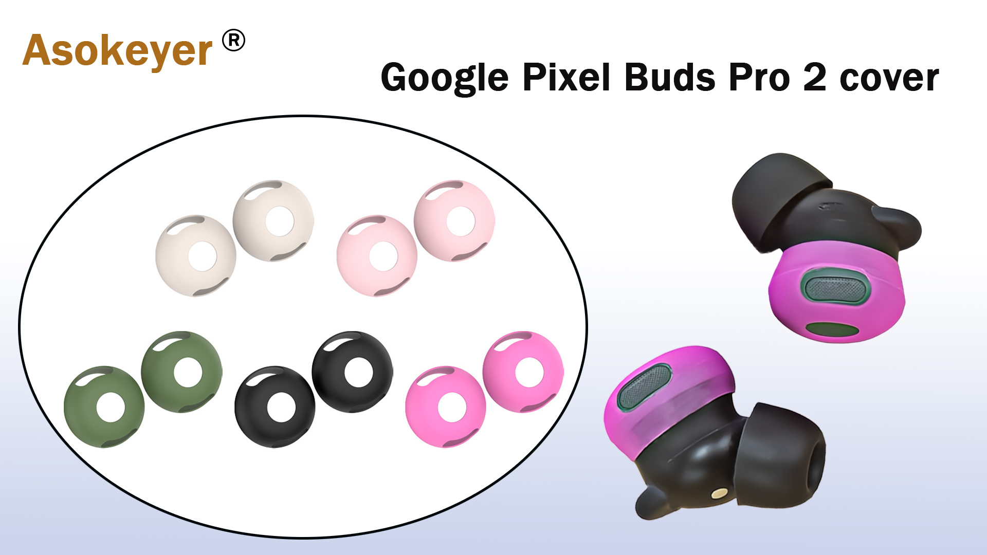 Amazon.com: 5 Pairs Silicone Ear Hooks for Google Pixel Buds Pro 2