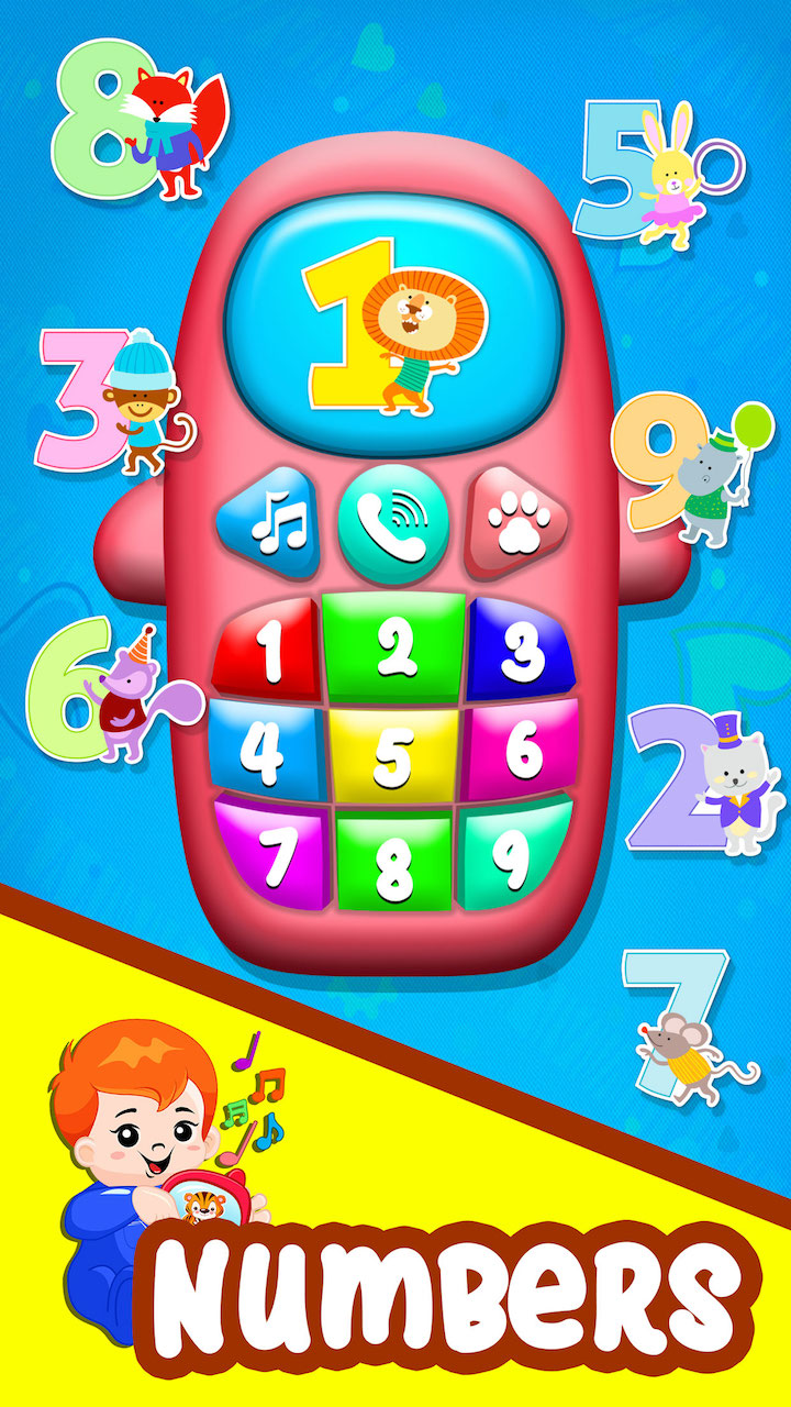 Musical Baby Phone Game for Kids Baby Phone Game for Toddler 1 to 9