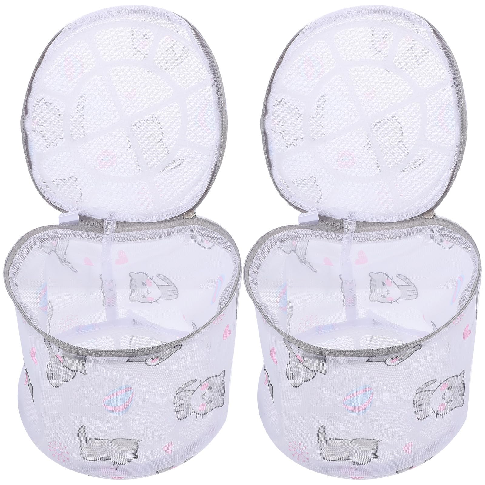 Sacchetti Lavaggio Reggiseni 2 Pezzi in Poliestere per Intimo Delicato