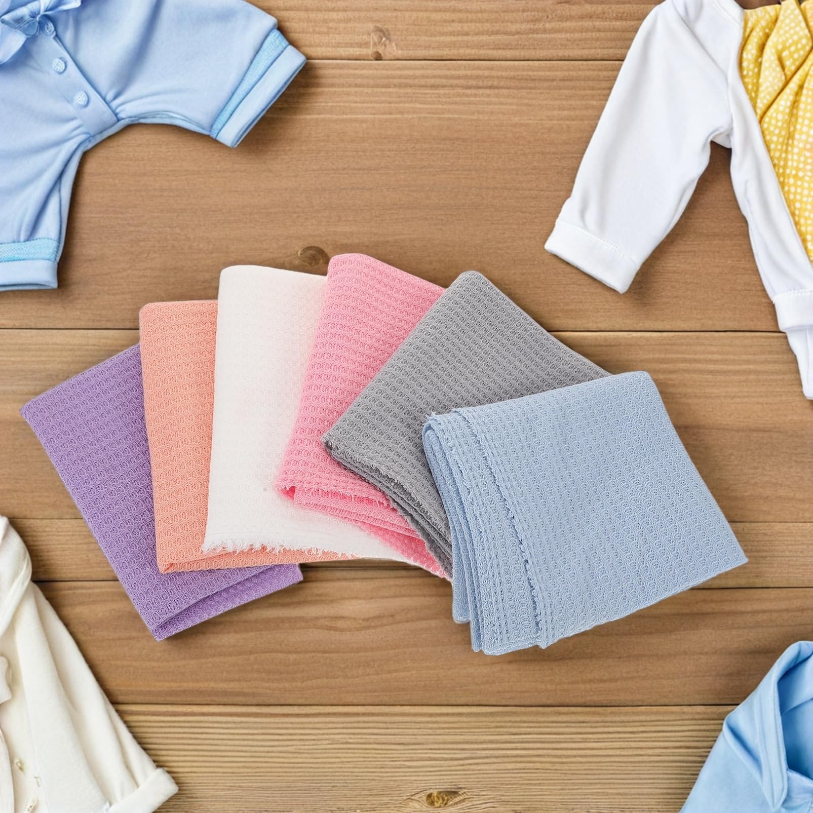 FRCOLOR 6piezas Fotografía De Swaddle Elástica para Recibir Fotos De Bebés DIY De Accesorios para Fotografía De Recién Nacidos Fulares para Recién Nacidos para