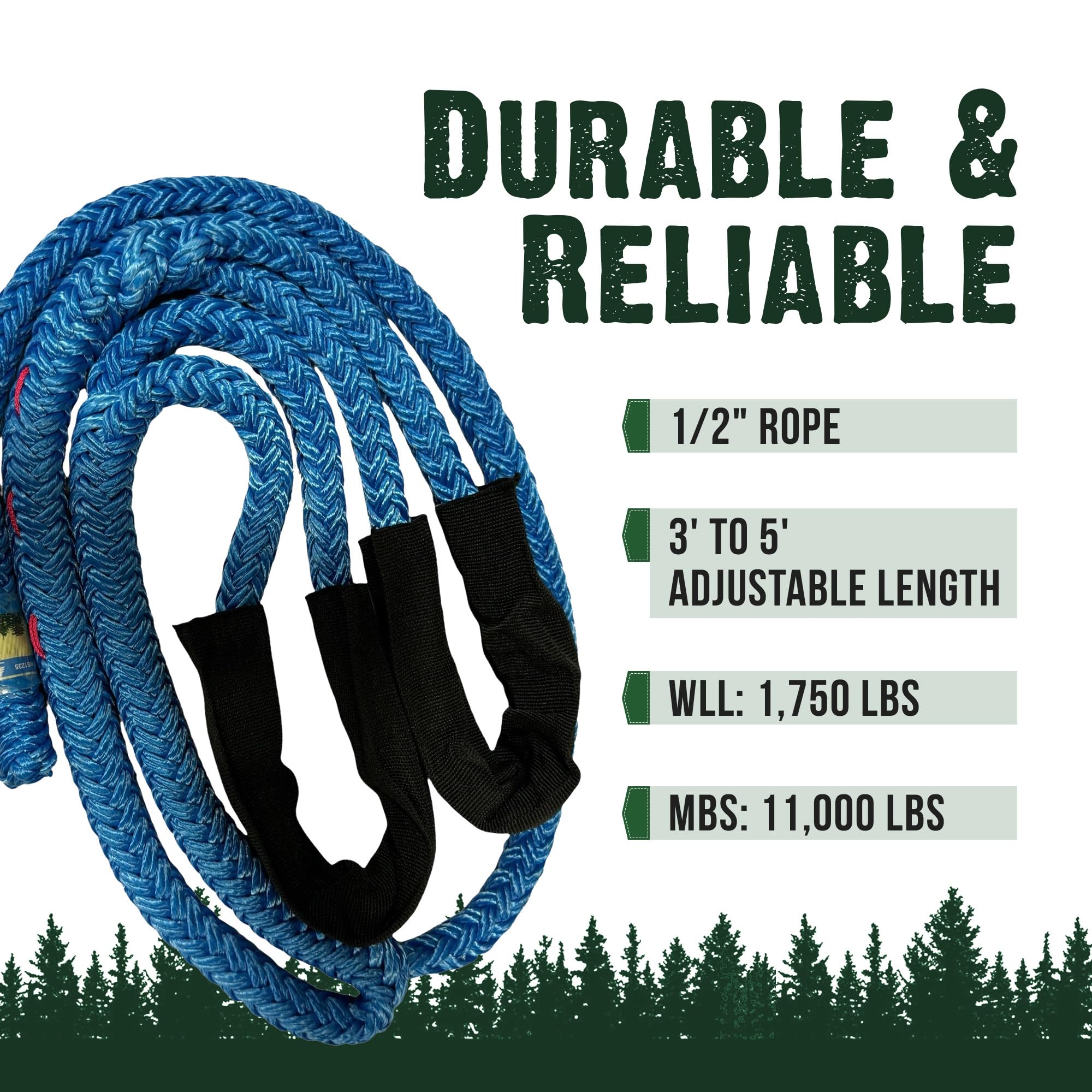 Amazon.co.jp: FORESTER Arborist Whoopieスリング - 1/2インチ x 3-5