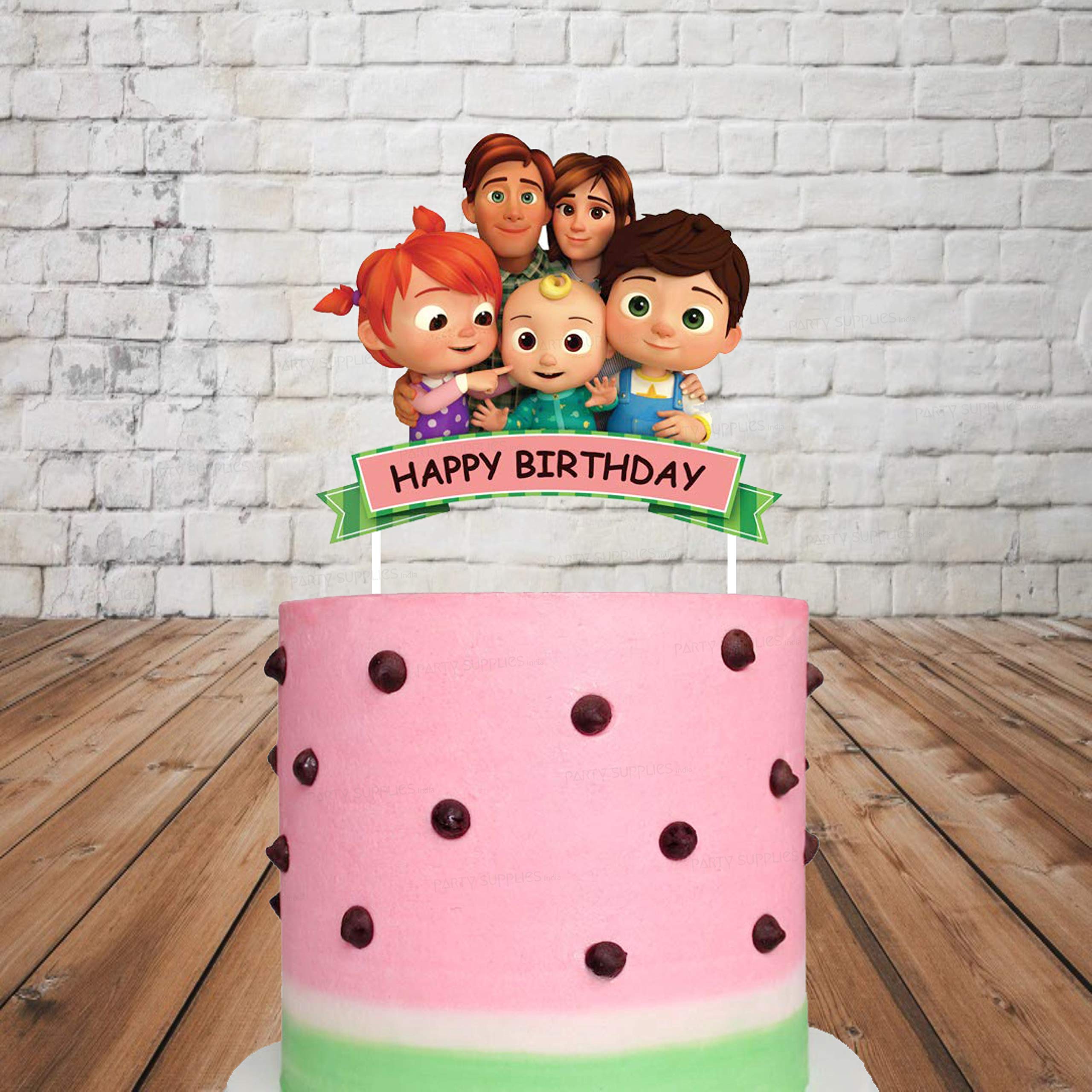 Buy Party Supplies India™ Customized Boy Theme Cake Topper