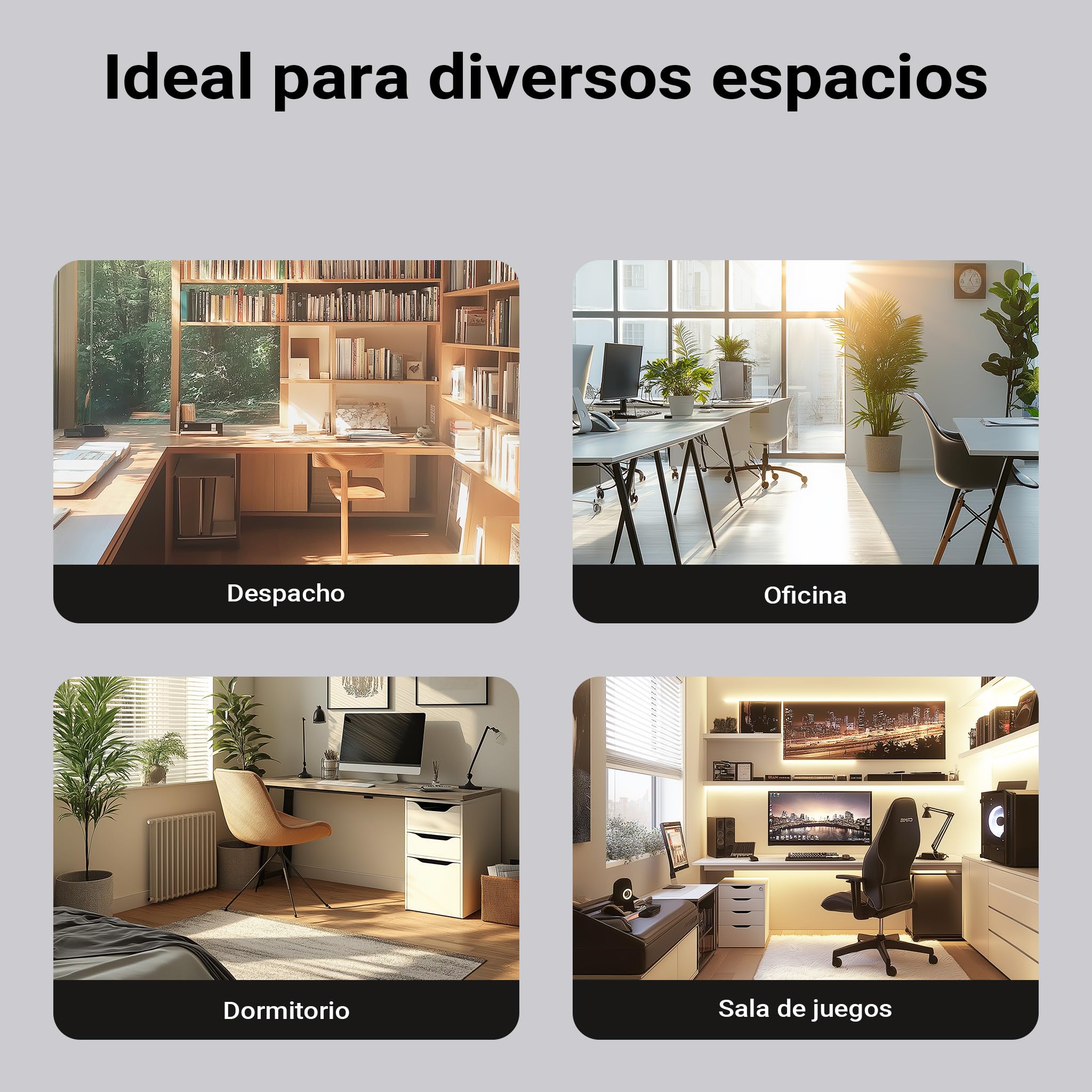 WilTec Soporte de PC bajo Mesa con riel de Deslizamiento Giratorio 360° para Carcasas hasta 10 kg
