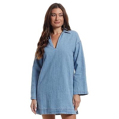 Faherty Linen Denim Sail Away Dress Women