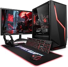 VIBOX PC Gamer Complet - AMD Ryzen 7 9700X 8 cœurs, Nvidia RTX 5060 Ti 8 Go, 16 Go RAM, 1 to SSD, Windows 11, 23" Écran, WiFi 6 + Bluetooth 5.4