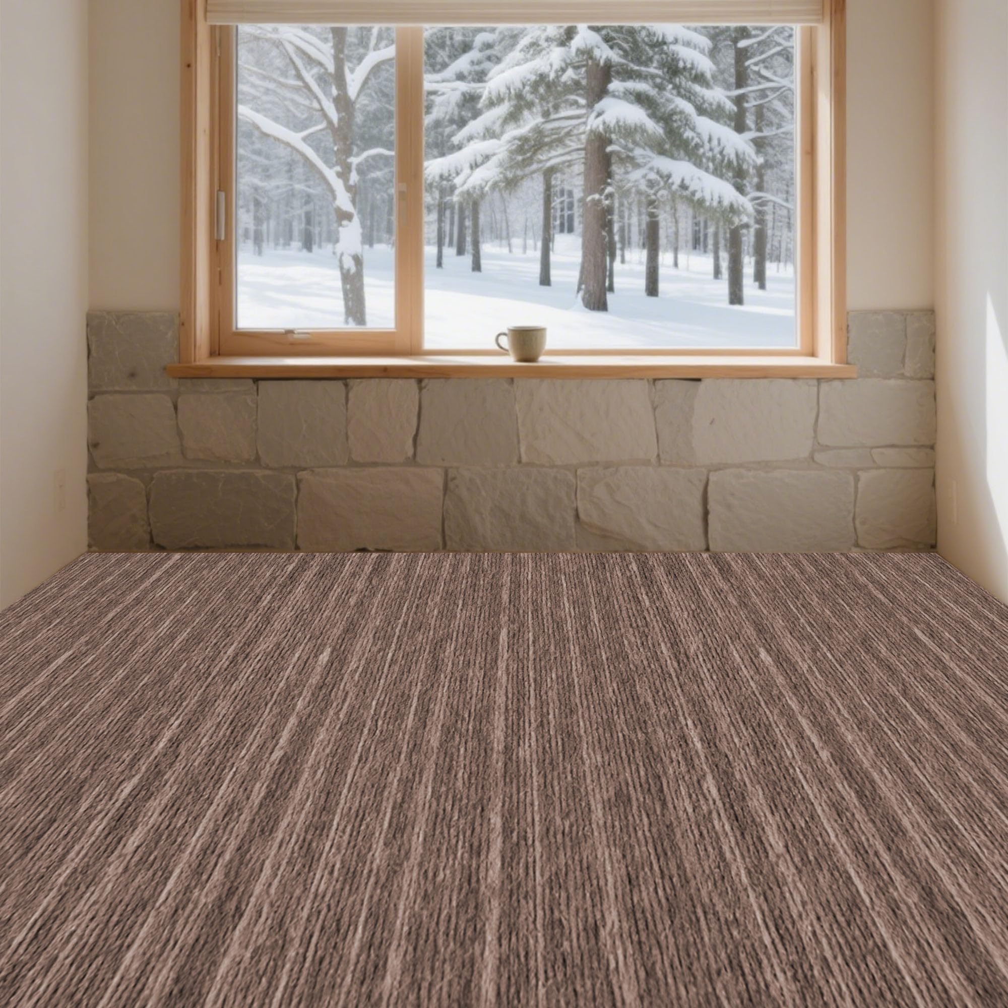 Tapis en Feutre Aiguilleté pour Salon et Chambre - Isolation Sol 150 x 670 cm
