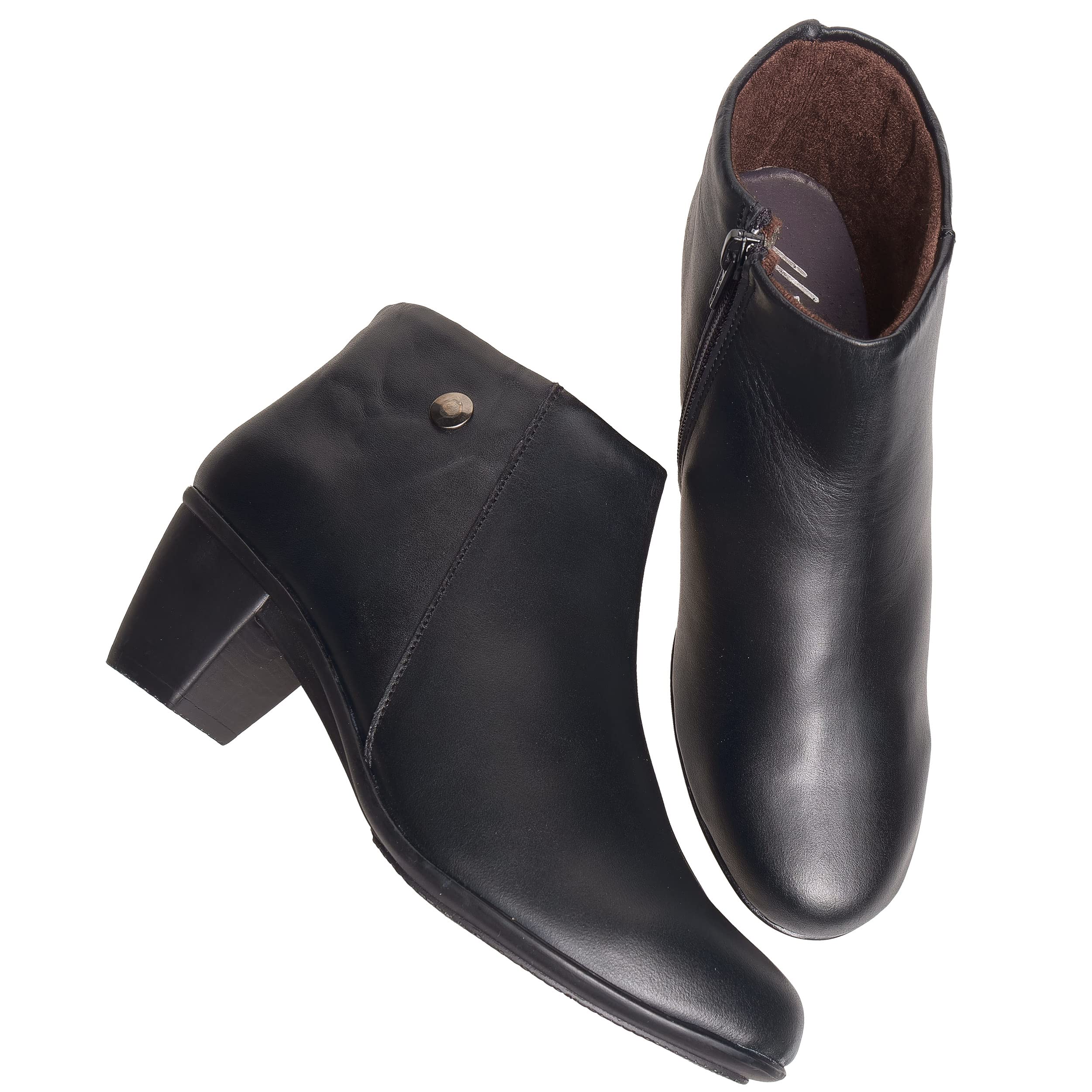 Botines mujer de piel con tacón o plataforma Botín cómodo de invierno y otoño Calzado artesanal de España tipo cuña o camperos en ante y cuero Elegantes e informales