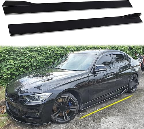 Miniatura 2 de JMTBNO Divisor de extensión de falda lateral universal de 7.2 ft86.6 pulgadas, difusor de labios con panel basculante, negro brillante