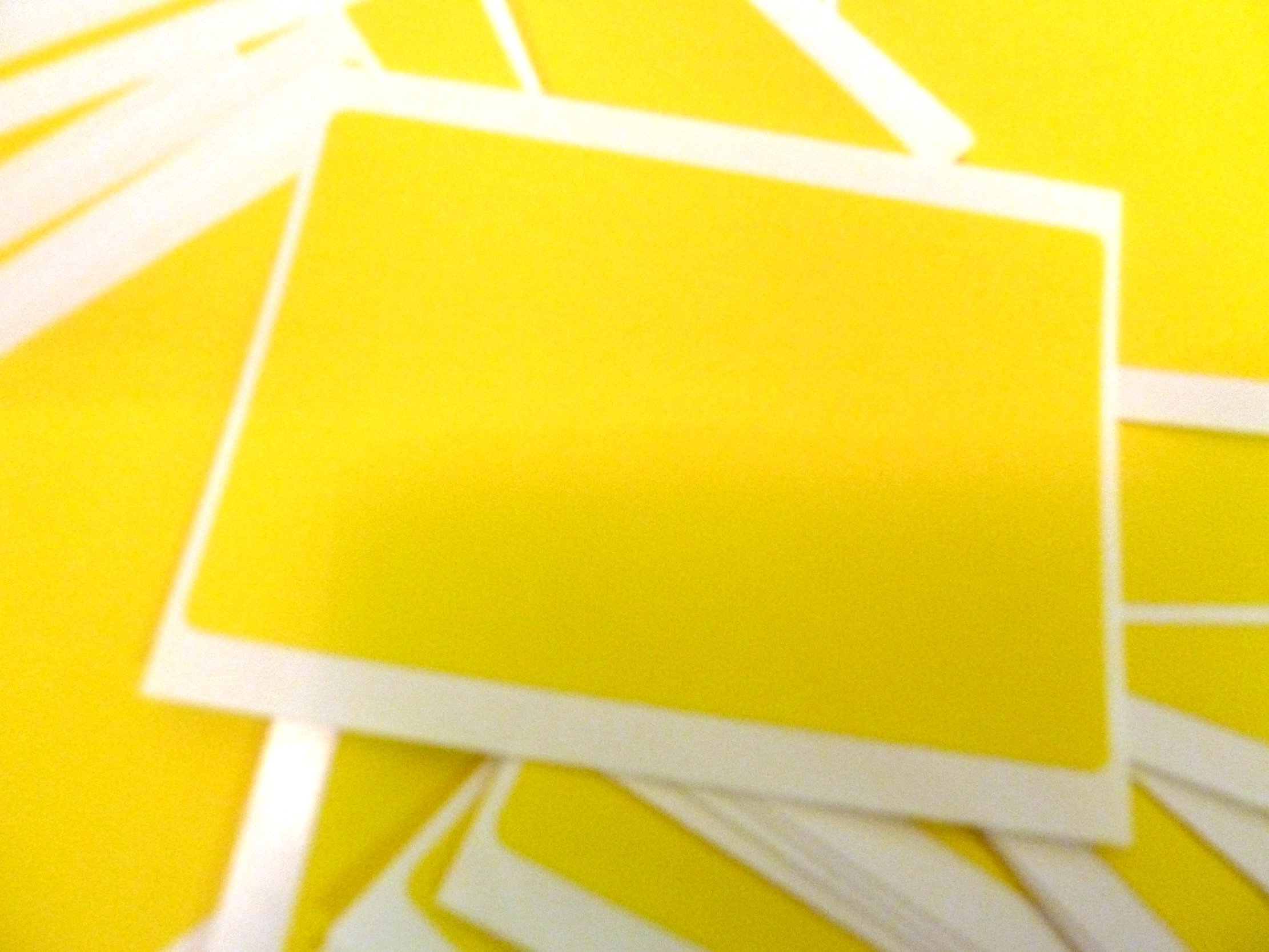 Minilabel 30 Labels, 75X50mm Rectangle, Colour Code Stickers Yellow