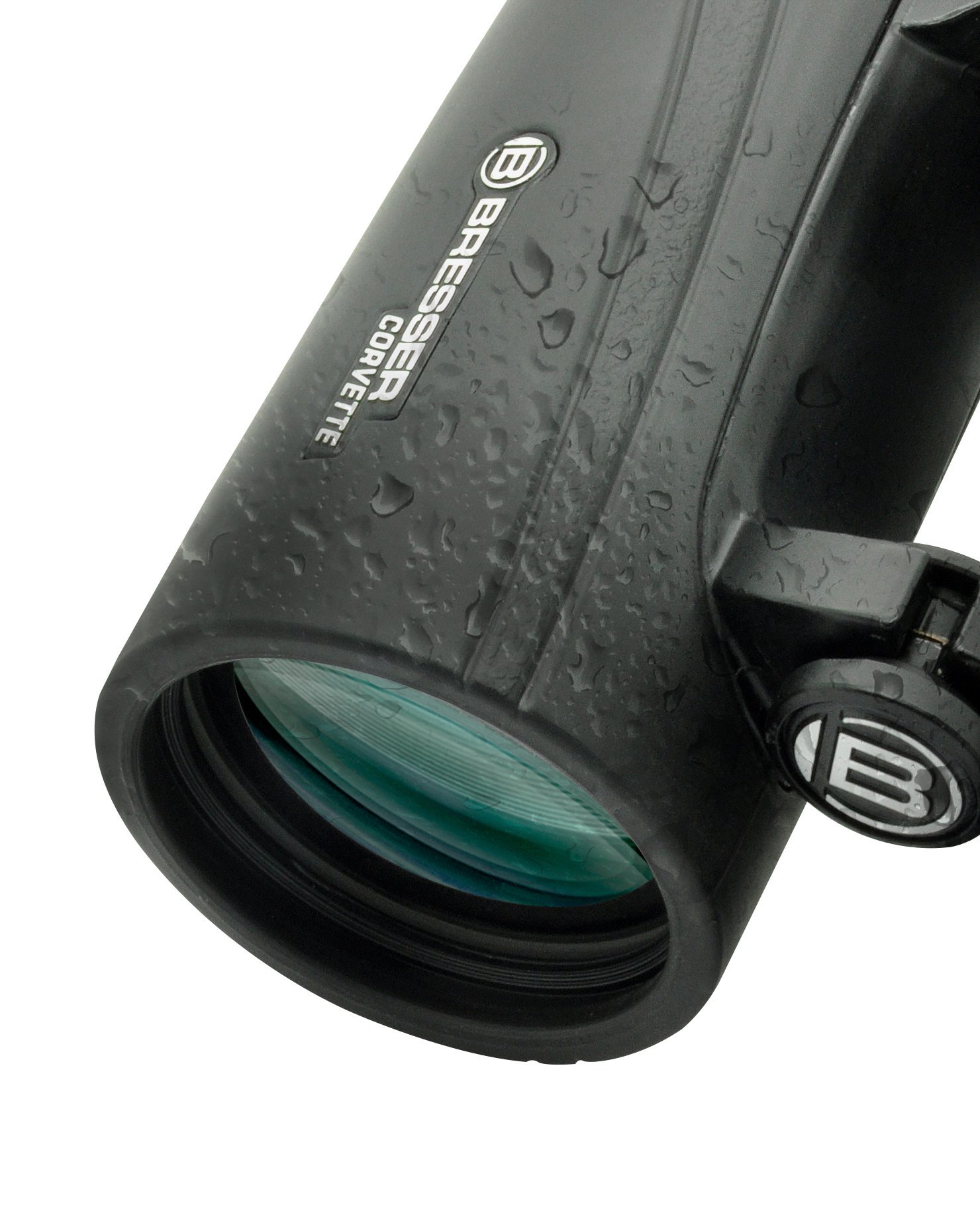 Bresser Fernglas Corvette 10x42 wasserdicht mit Nitrogenfüllung, BaK-4 Glas Prismen, LE-Okularen für angenehme Nutzung, Mehrschichtvergütung und Nylontragetasche