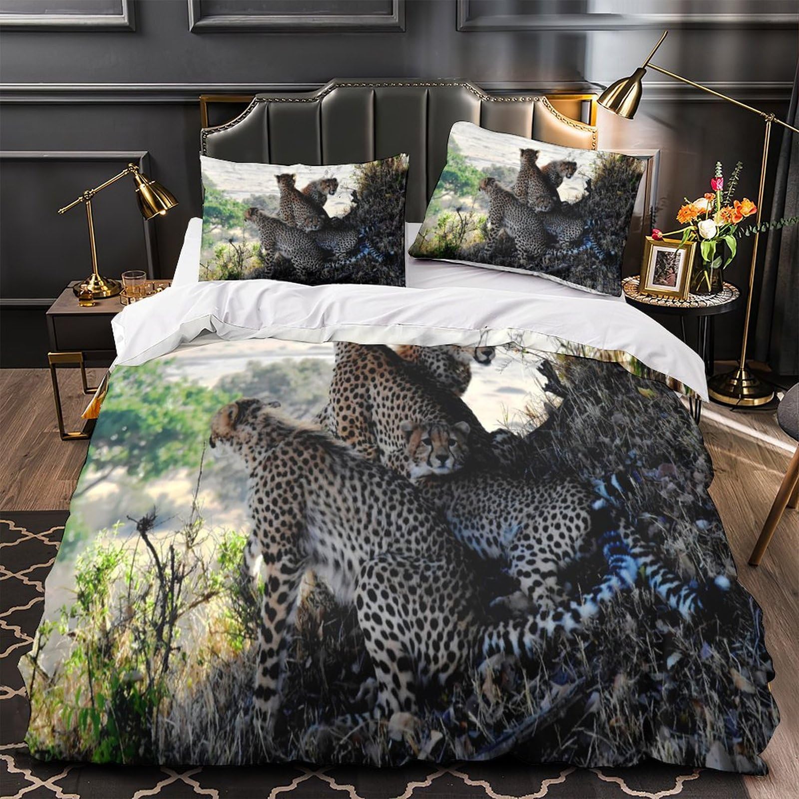 Parure de lit hypoallergénique 260x220cm pour peau sensible