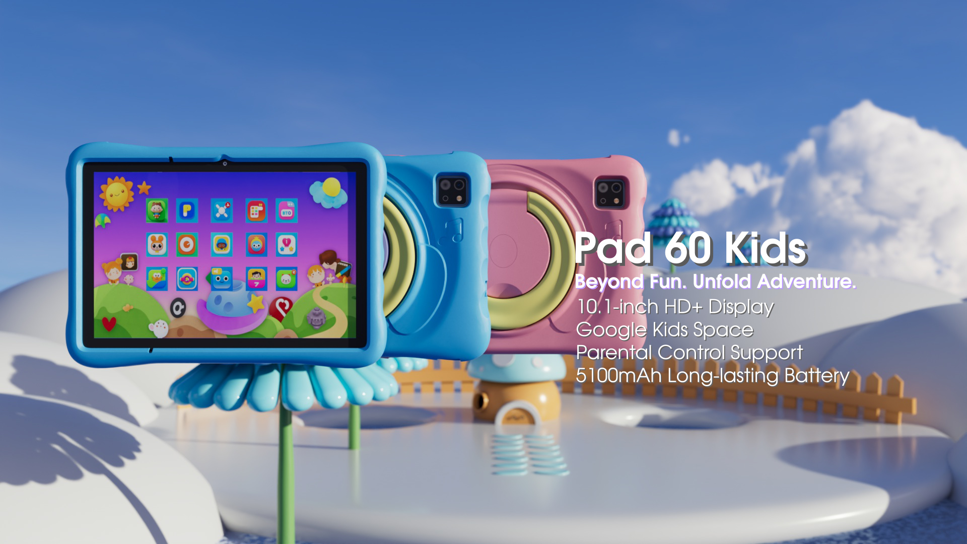 OSCAL Pad 50 Kids Tablet De 10 Pulgadas Para Niños – 6GB+64GB Ampliable A 2TB | Control Parental, Modo Ojo Azul Y Funda Anticaídas | Regalo Tecnológico Educativo