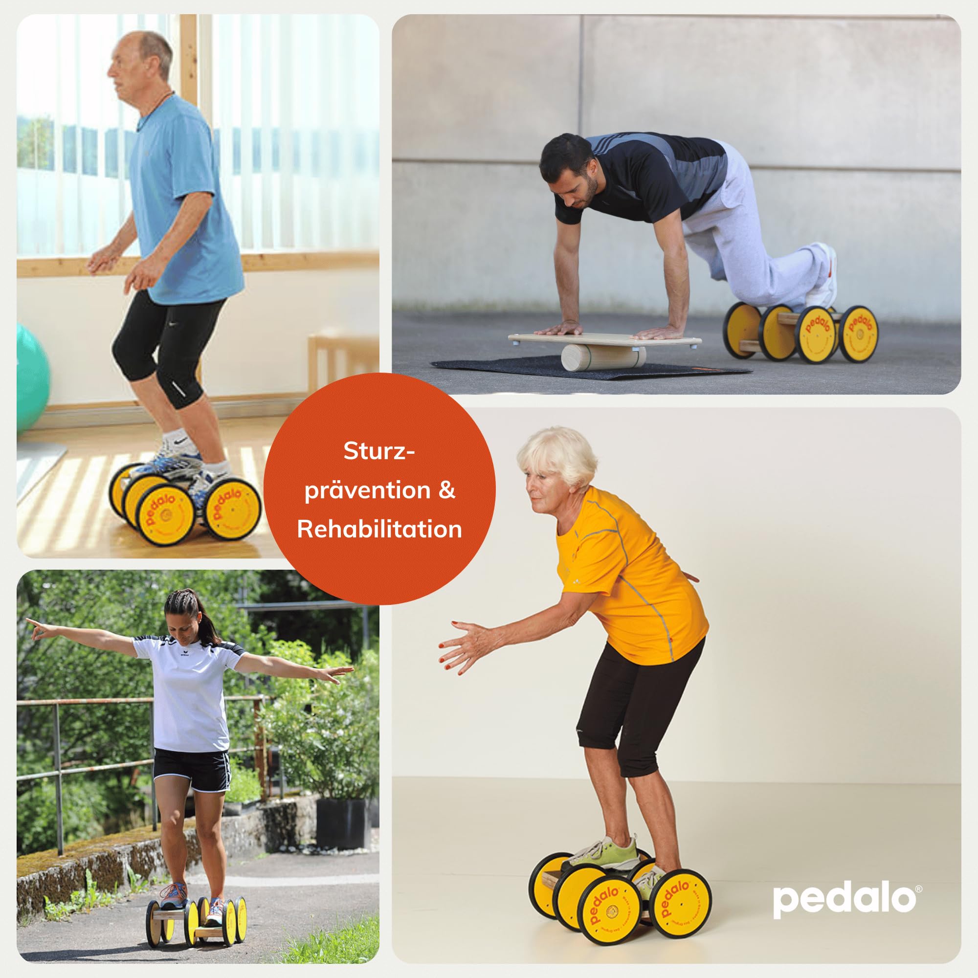 pedalo® Classic I Doppel I Gleichgewichtstrainer I Koordination I Balance I Rhythmusfähigkeit I Kinder I Erwachsene