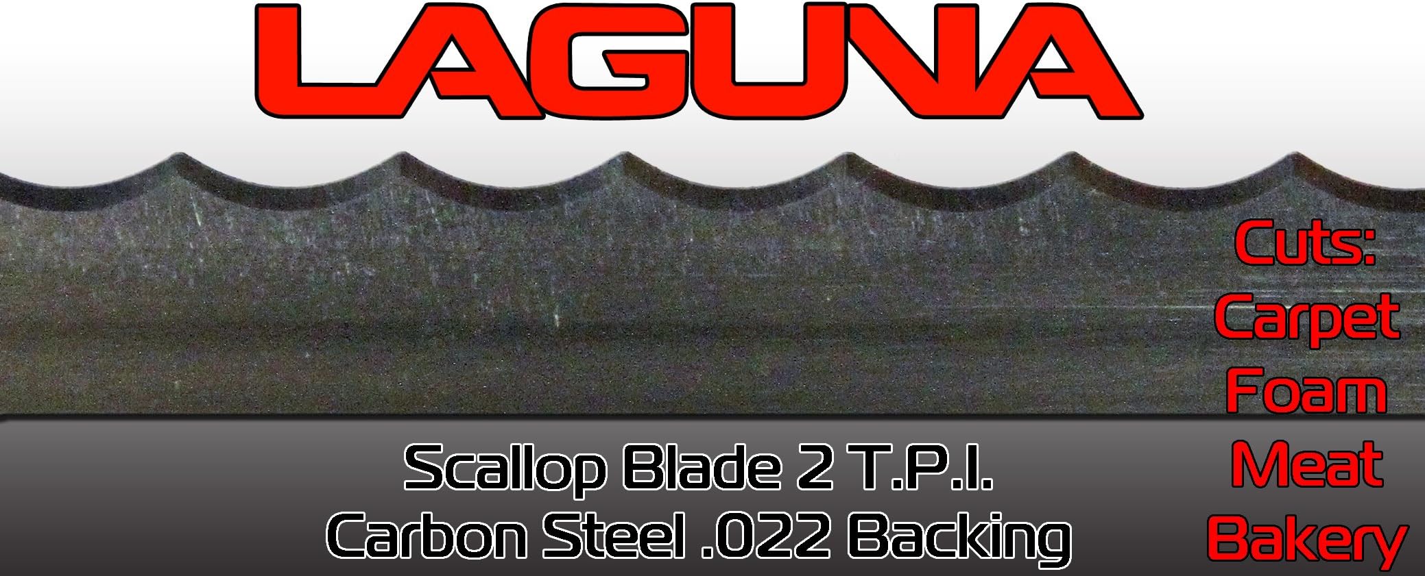 5/8" X 2 TPI X 120" Scallop BandSaw Blade Laguna Tools Leather Cutting Blade