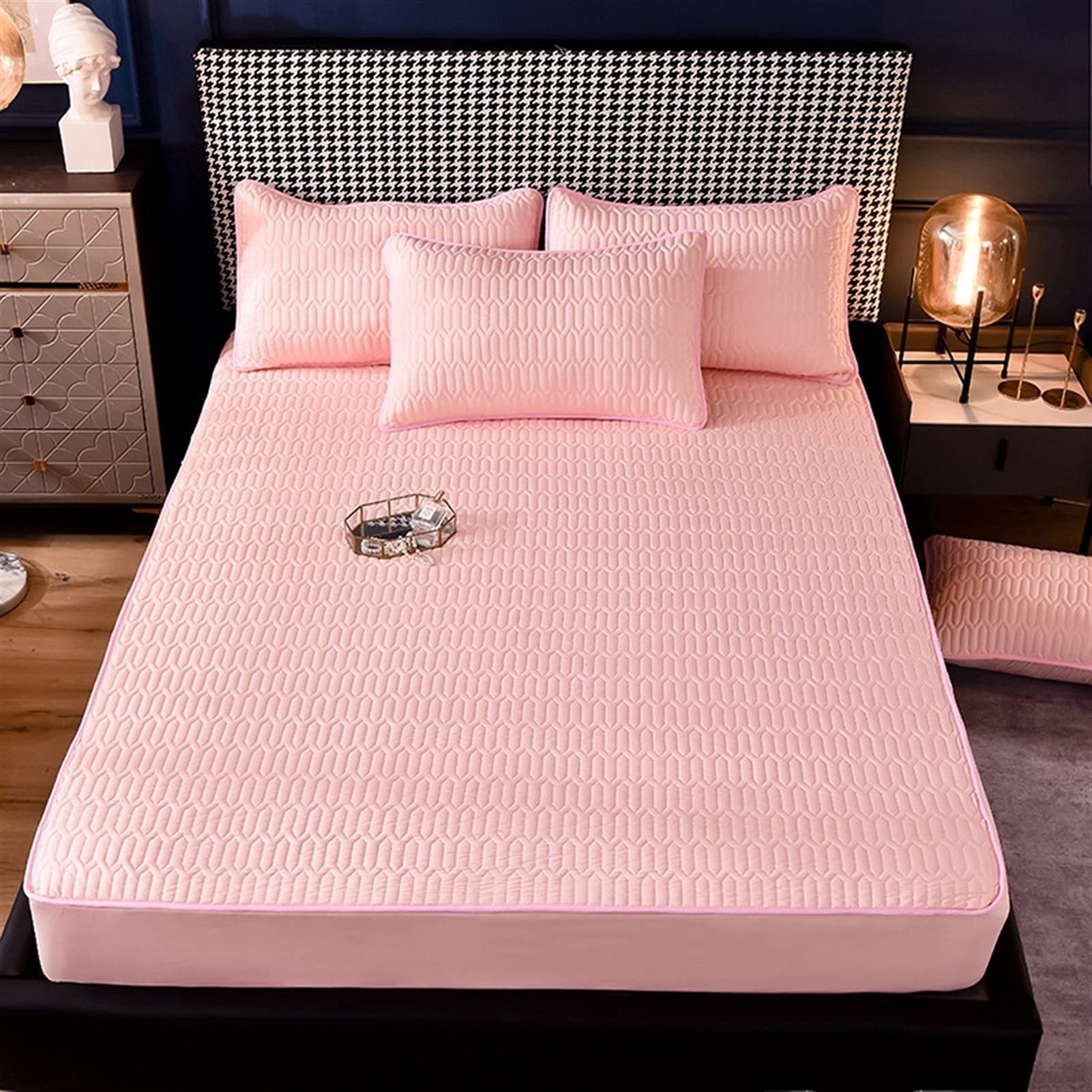 Protège-matelas étanche 90x200 anti-tache orange pour lit king size
