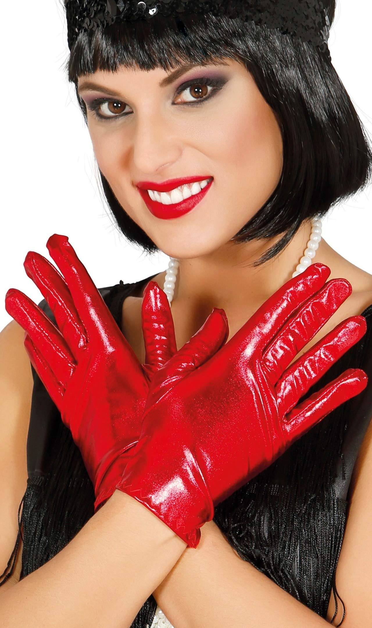 Fiestas Guirca, S.L. Short Gloves Gloss Red