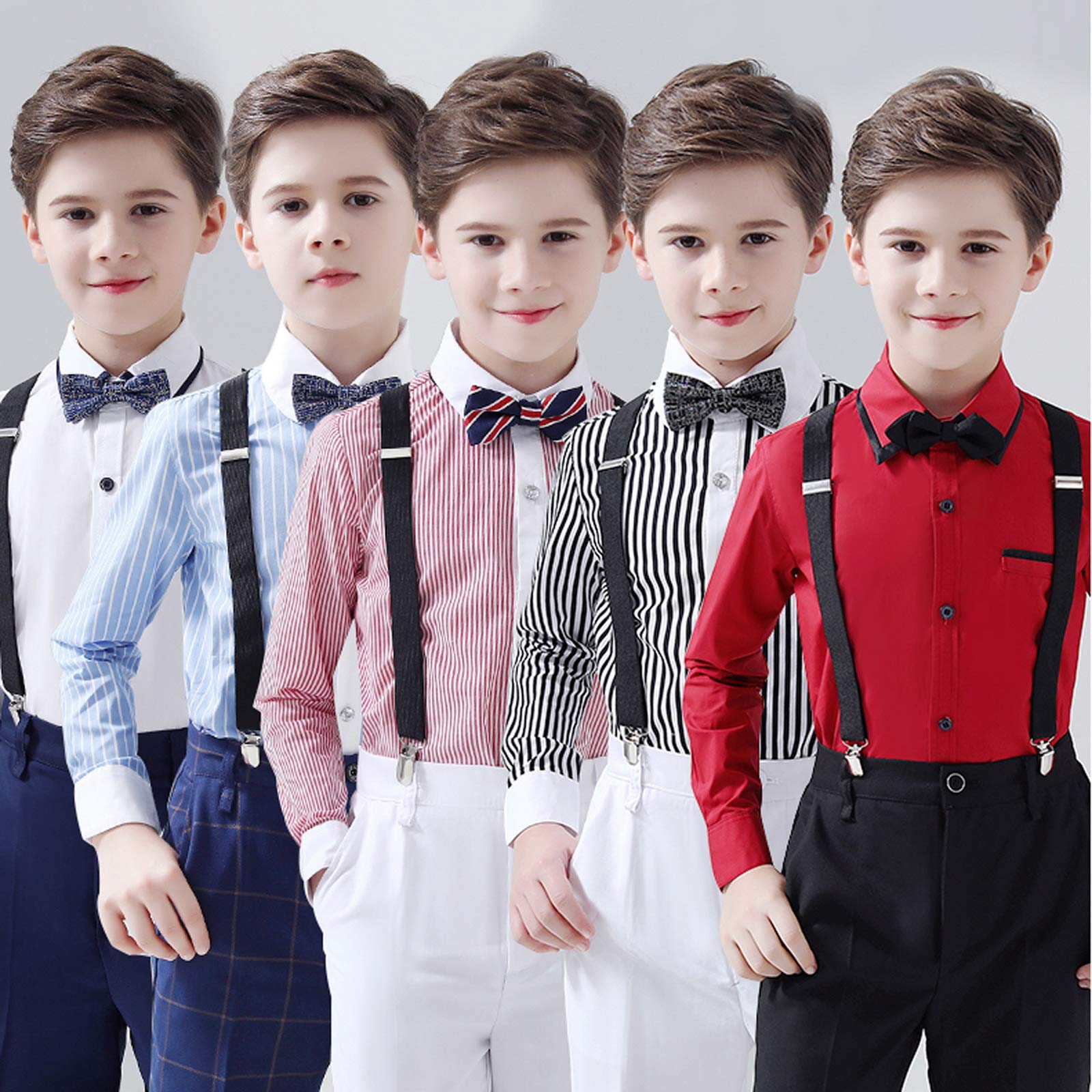 Tirantes de 25 mm de ancho para hombre, resistentes, ajustables y elásticos en la espalda en Y para pantalones informales y formales.