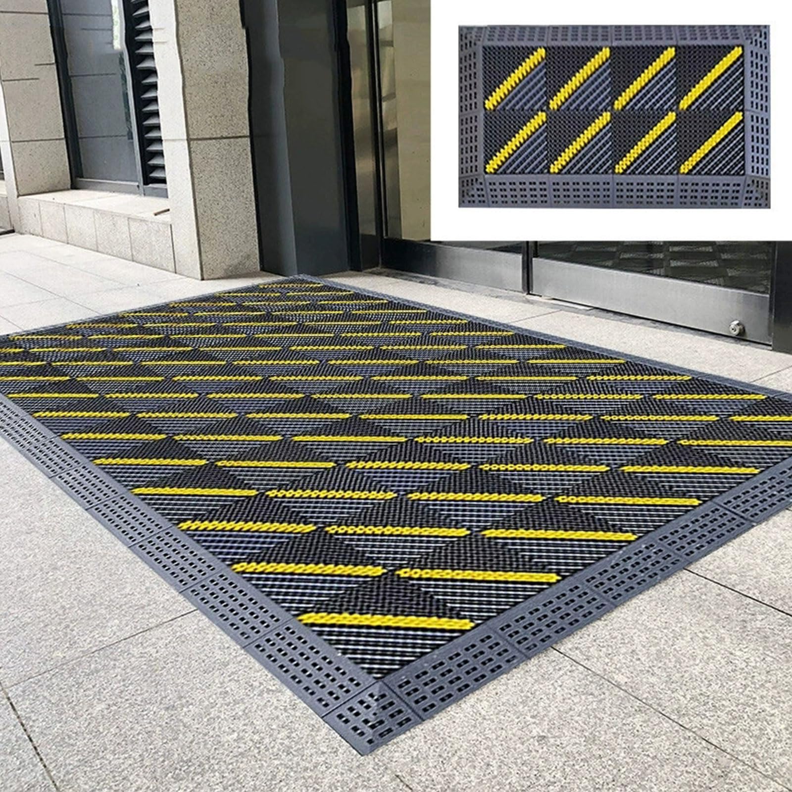 Moquette de paillasson d'entrée haute performance facile à nettoyer