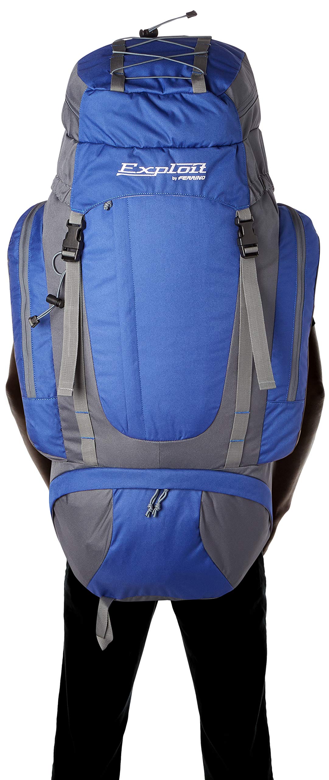 ZAINO FERRINO EXPLOIT TREKKING 75 LITRI DAPER SCOUT SANTIAGO VIAGGIO BLU