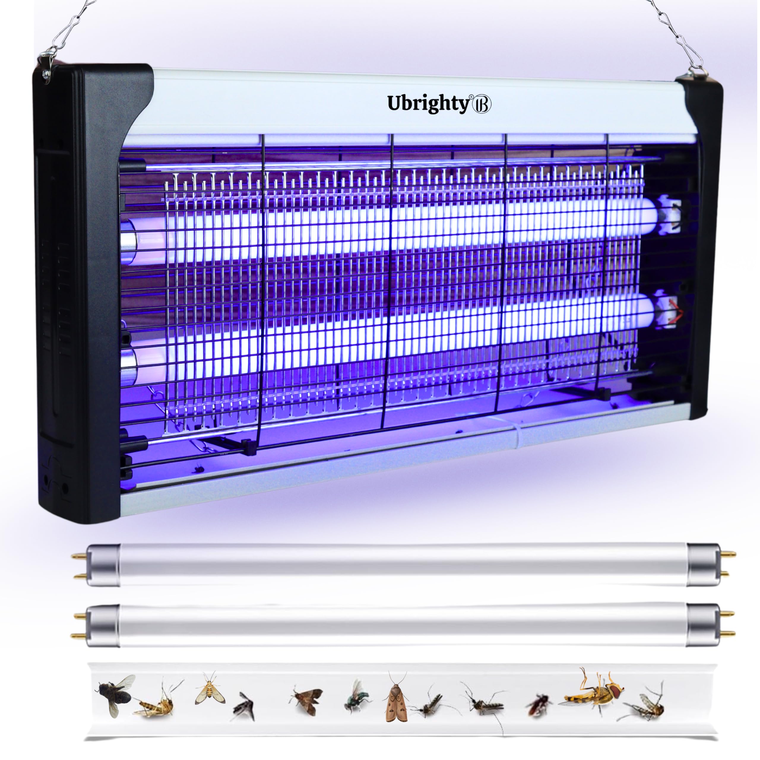 Ubrighty Insect Killer Machine-with Two Extra UV tubs Electric Fly Catcher Machine Makhi Flies Killer Trapper-Bug Zapper Blue Light for Home Restaurants Kitchen House Shop Mosquito lamp Indoor (W30)-picture-23
