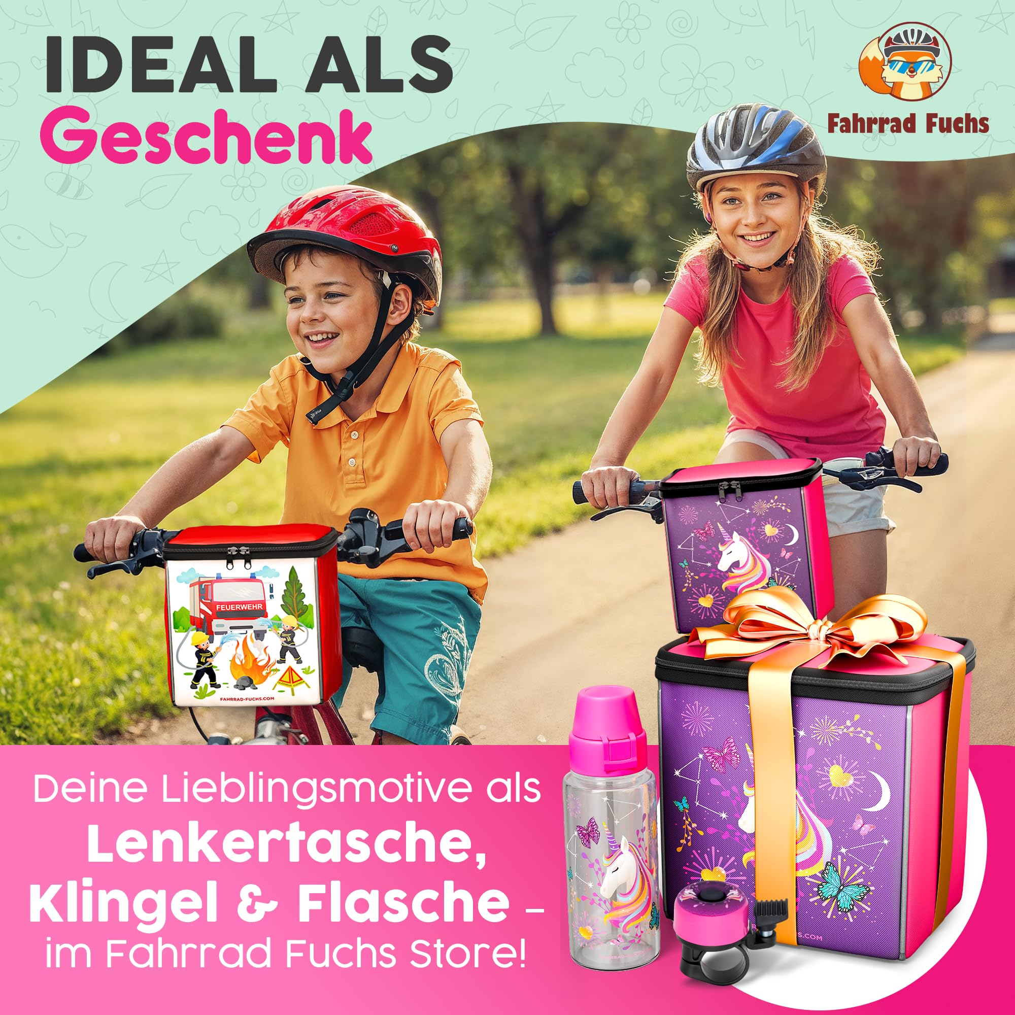 Campanello Per Bici Bambini - Con Motivo Cartoon | Metallico E Forte | Per Sicurezza In Strada - Foto 2