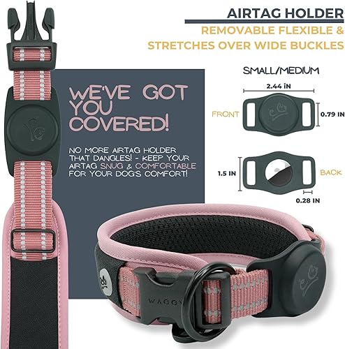 Miniatura 5 de Collar para Airtag para perro, soporte para collar de perro Airtag de alta calidad, ajustable, resistente 3M, reflectante 3M, sin rozaduras, malla