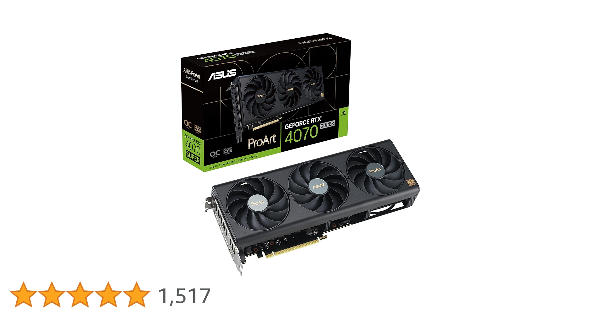 ASUS ProArt GeForce RTX™ 4070 Super OC Edition Graphics Card (PCIe