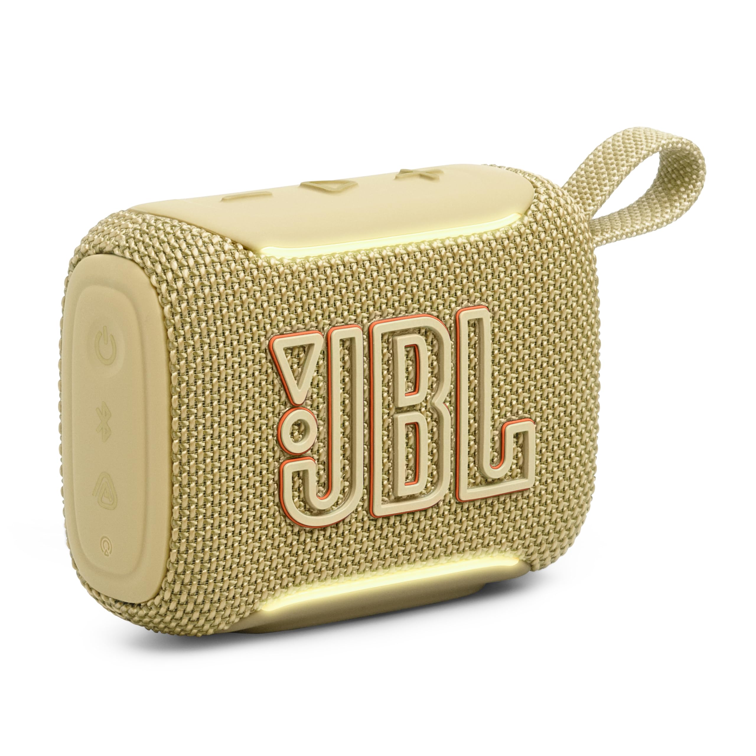 JBL Go 5 Portable Bluetooth Speaker, Waterproof and Dustproof - Yellow | Dustproof Drop-Proof With up to 10 Hr Battery, Stereo Pairing, App Control For Pool, Beach, Outdoor Listening