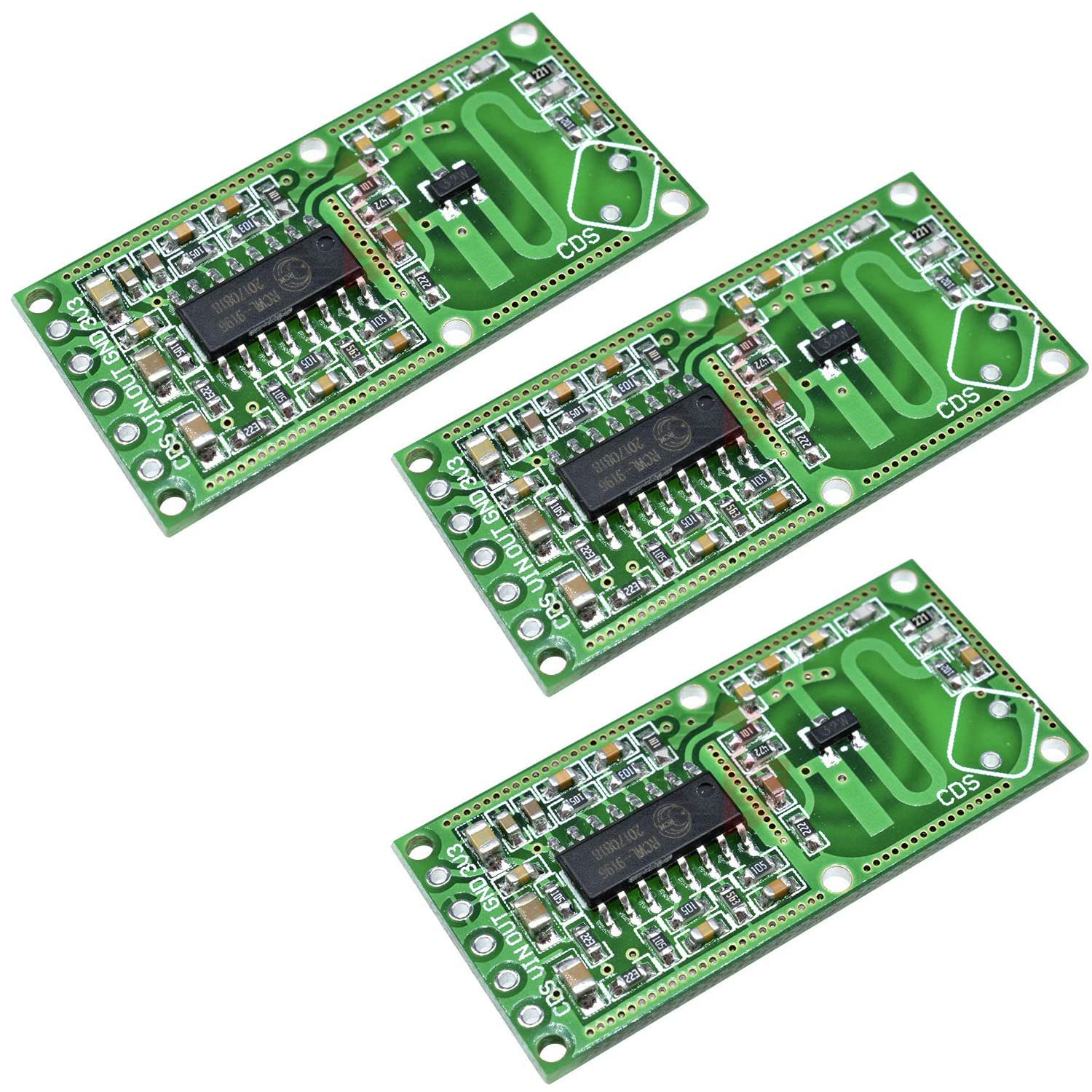 AIMPGSTL 3Pcs RCWL-0516 RCWL 0516 Microwave Radar Sensor Human Sensor Body Sensor Module Induction Switch Module Output 3.3V 12M