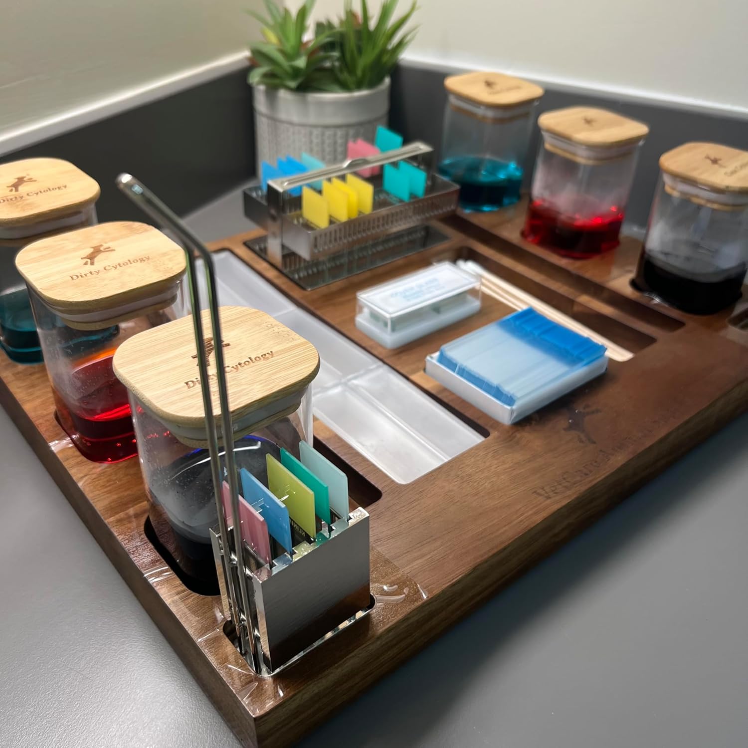 Slides Staining Station - Staining Kit for Microscope Slides