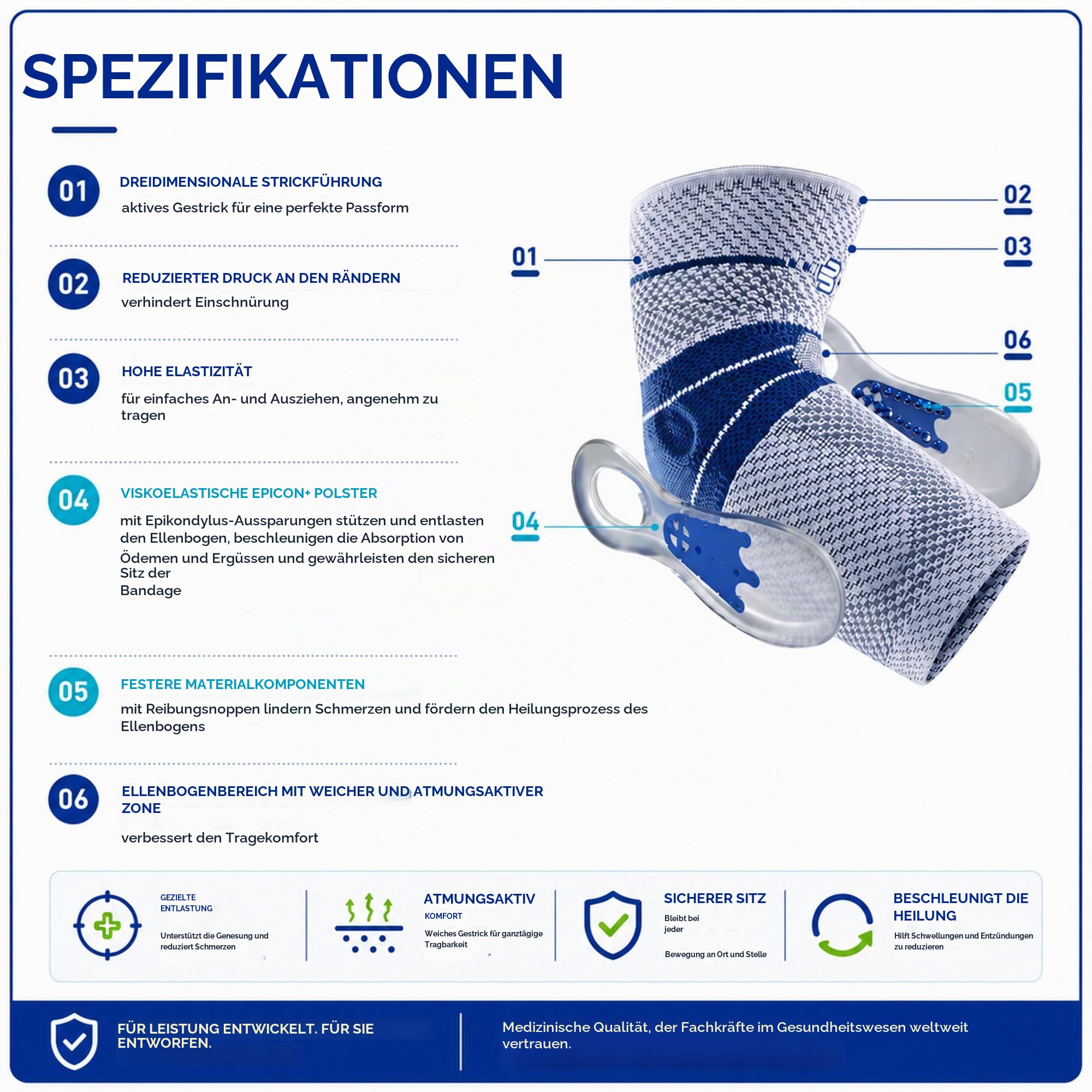 BAUERFEIND EPITRAIN AKTIV Gelenkbandage 1 St