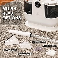 Vista 4 de Airthereal - Limpiador portátil de manchas para tapicería, máquina de limpieza de alfombras con calentamiento instantáneo, máquina de champú