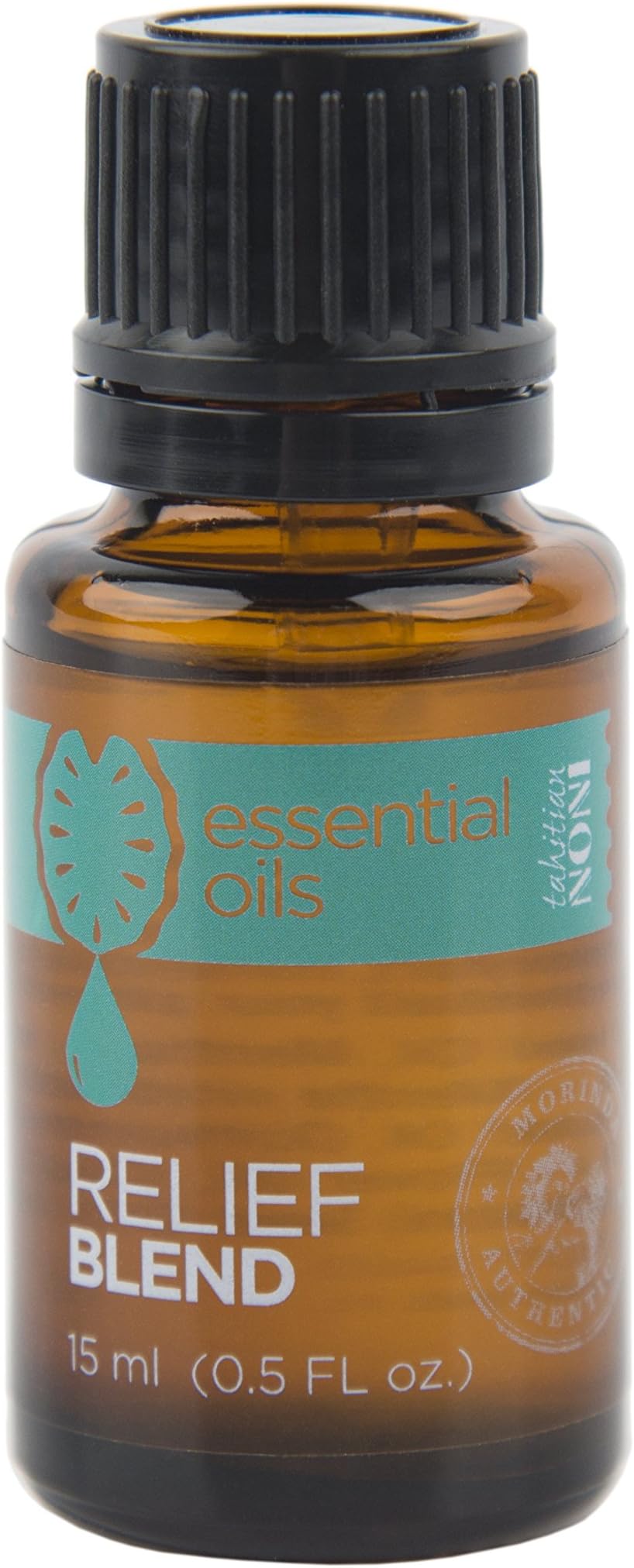 Tahitian NONI Essential Oils Relief Blend (with NONI Seed Oil) by Morinda, 100% Pure Therapeutic Grade with Lavender, Roman Chamomile, Rosemary, Spearmint, Basil, Cypress, Peppermint - 15mL