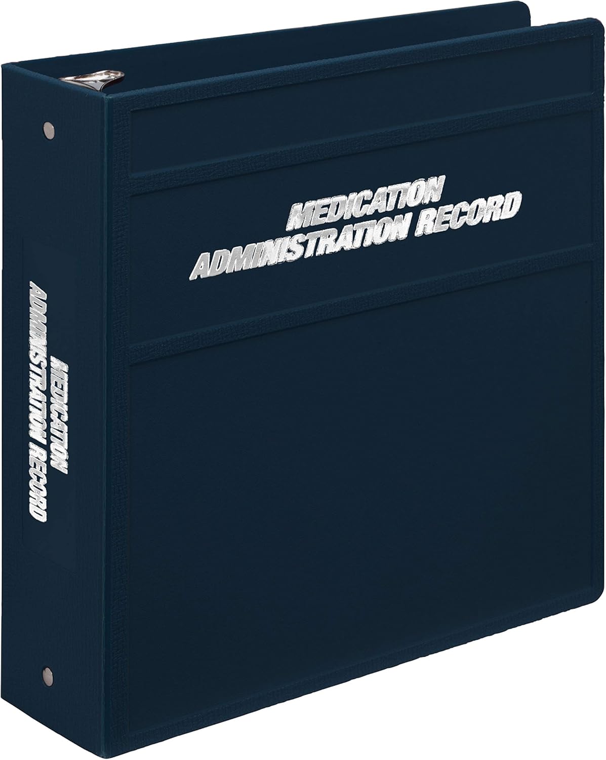 Carstens 2-Inch Heavy Duty Round Ring Binder for Medication Administration Records – Side Opening, Wine, Durable Plastic, No-Gap Rings, No Pockets, Holds 300 Letter Sheets, Made in USA (1805-3R)