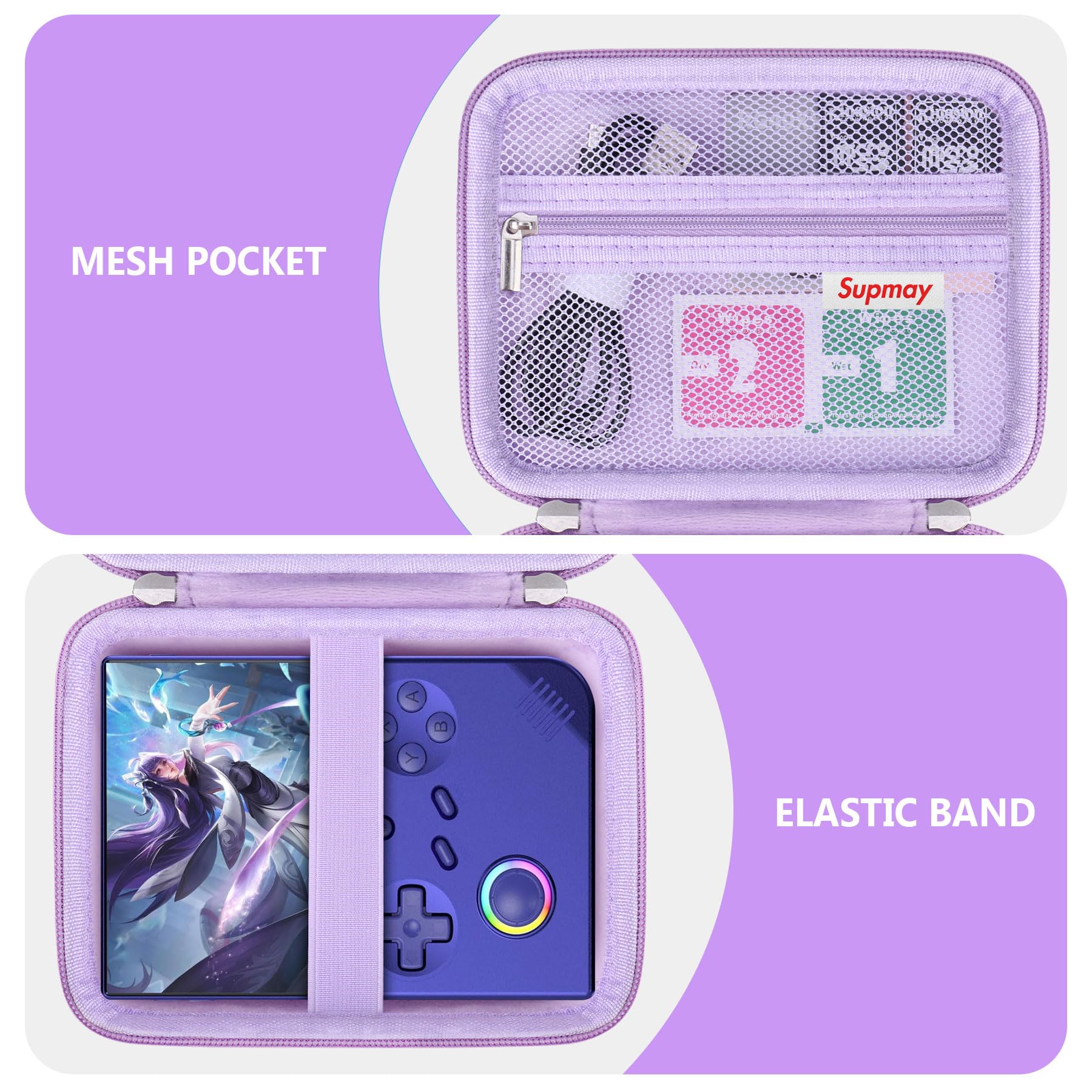 Supmay Hard Carrying Case for R36S/RG40XXV/G350/RG35XX/RG405V/RG406V Retro Handheld Game Console - Image 4