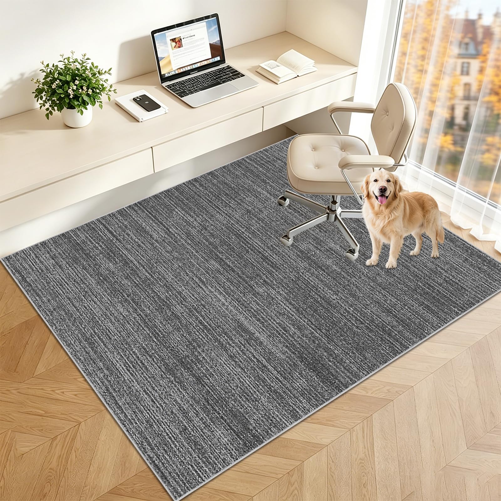 Protector Suelo Silla Ruedas Alfombra Silla Ruedas Alfombra Silla Gaming Protector Suelo Protector Suelo Silla Suelo Duro Alfombrilla Protectora para Suelo Alfombrilla Muebles Gris 100x130cm